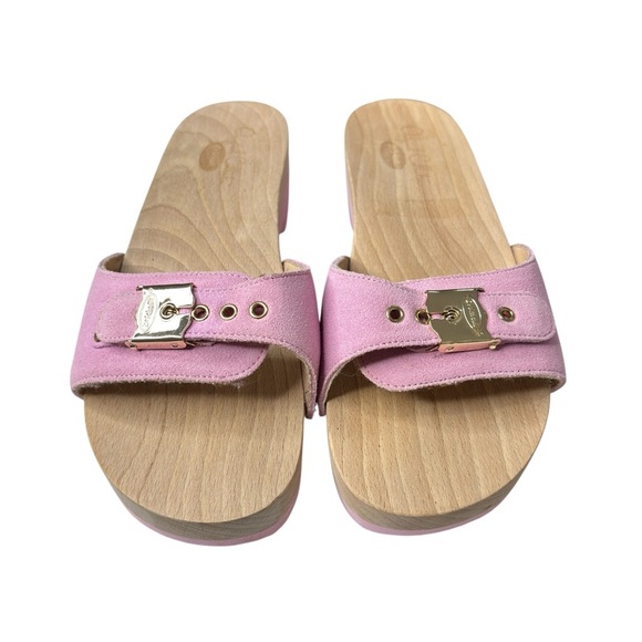DR. SCHOLL'S Original Wooden Slide Exercise Sandal X Kate Spade Pink Shoe Size 9 - Picture 10 of 14
